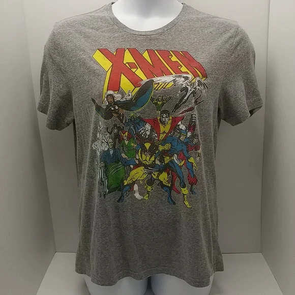 Marvel men's short sleeve X-Men t-shirt large gray graphic - Picture 12 of 12